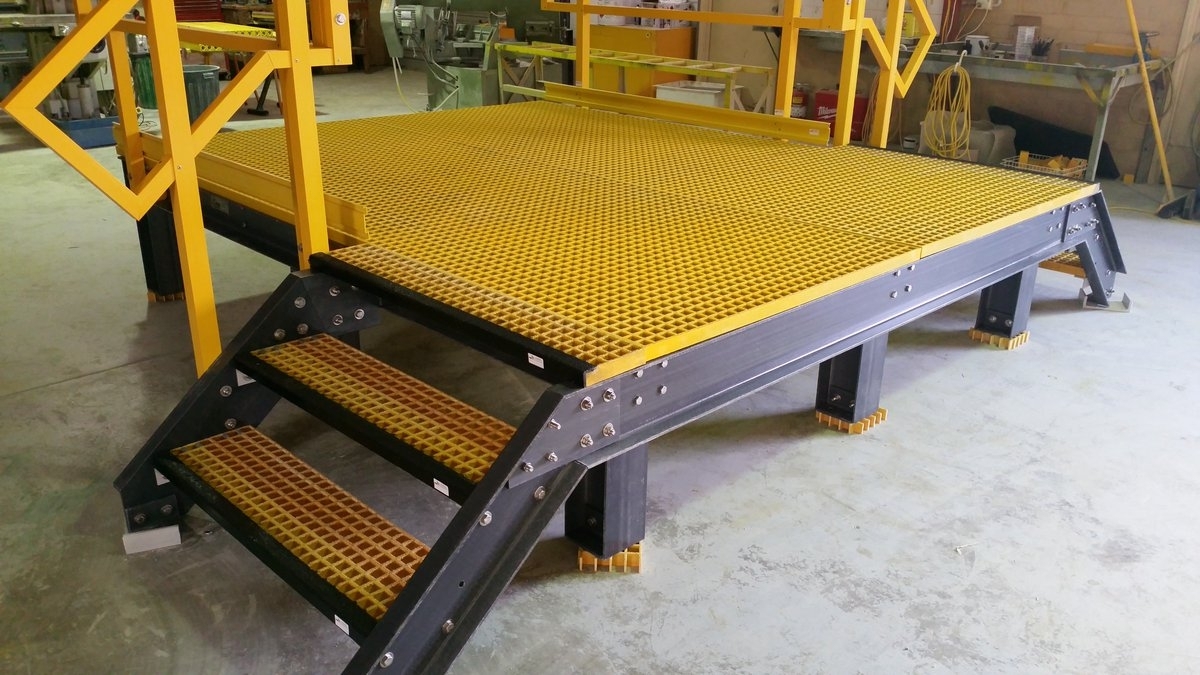Tấm Sàn Grating composite frp vật liệu thay thế tấm grating bằng sắt